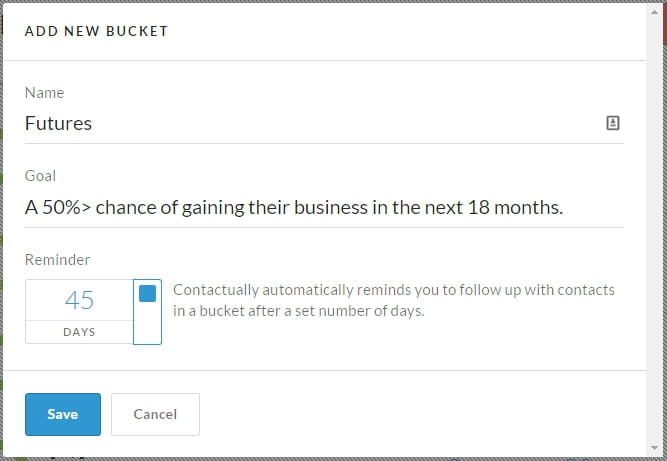 bucket screenshot