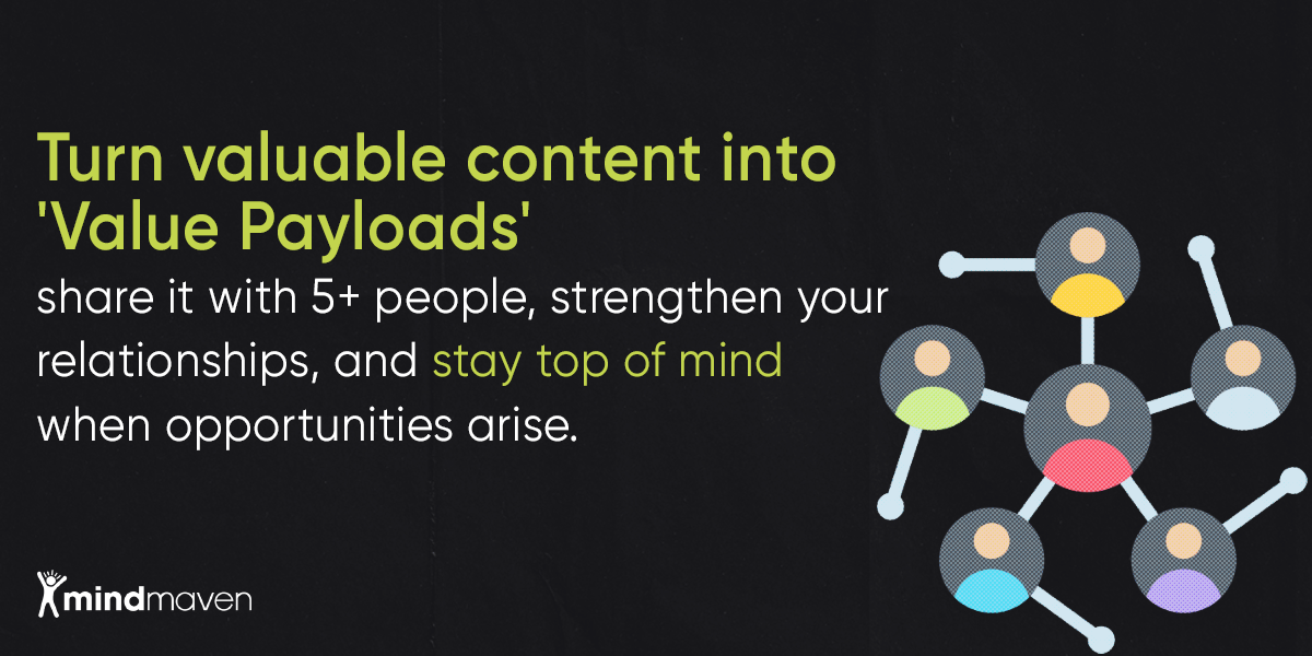 Turn valuable content into "Value Payloads".