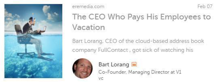 CEO pays employees to go on vacation